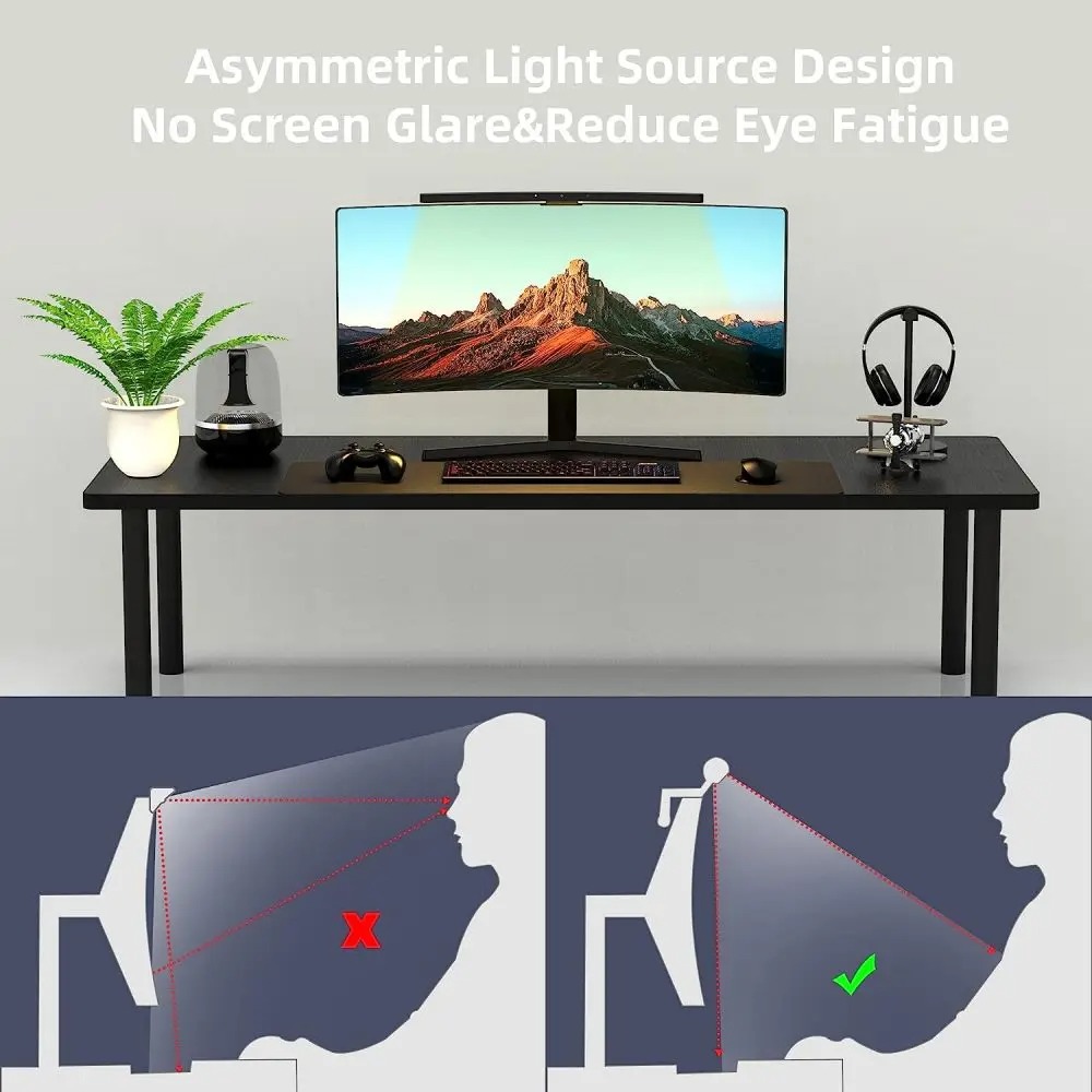 Curved Monitor Light Bar 3 Col - đánh giá và giá Desk Setup Lamp
