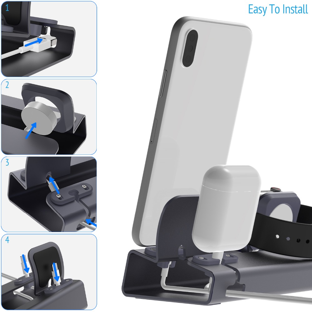 Charging Dock Station Stand Ho - đánh giá và giá Desk Setup Ipad