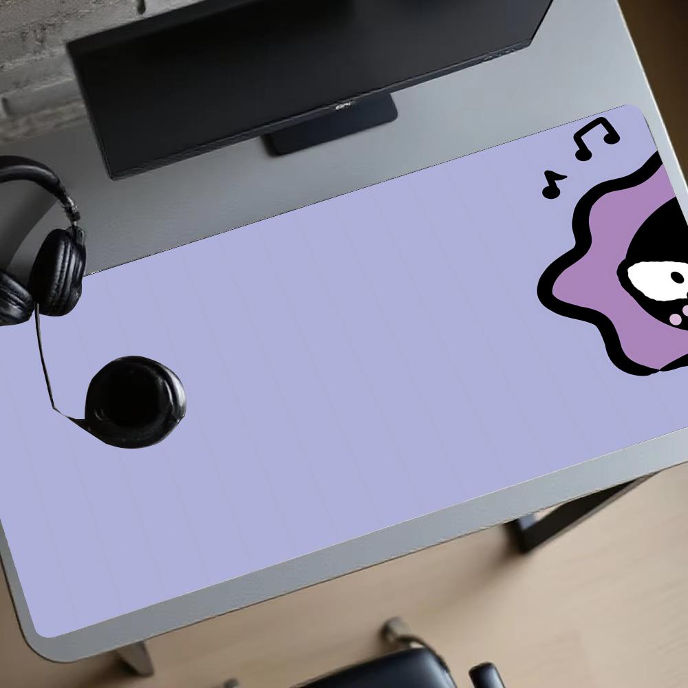 Playmat Cute Purple Expression - đánh giá và giá Desk Setup Rug