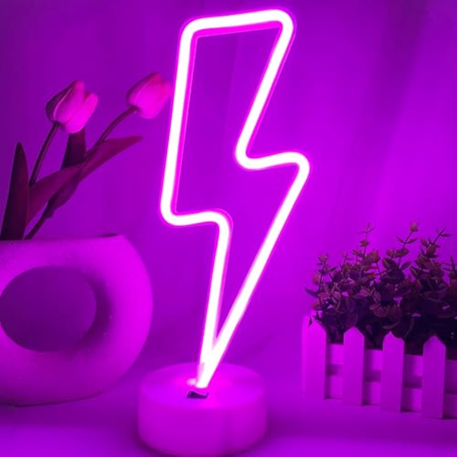 Lightning Bolt Neon Sign With  - đánh giá và giá Led Desk Light Usb