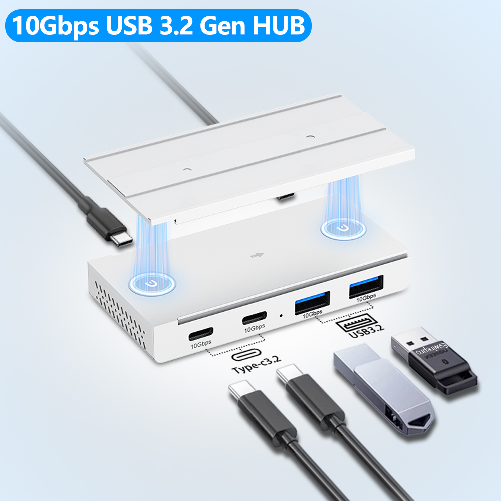 10Gbps USB3.2 Gen2 HUB Desk Ma - đánh giá và giá Desk Setup Mac