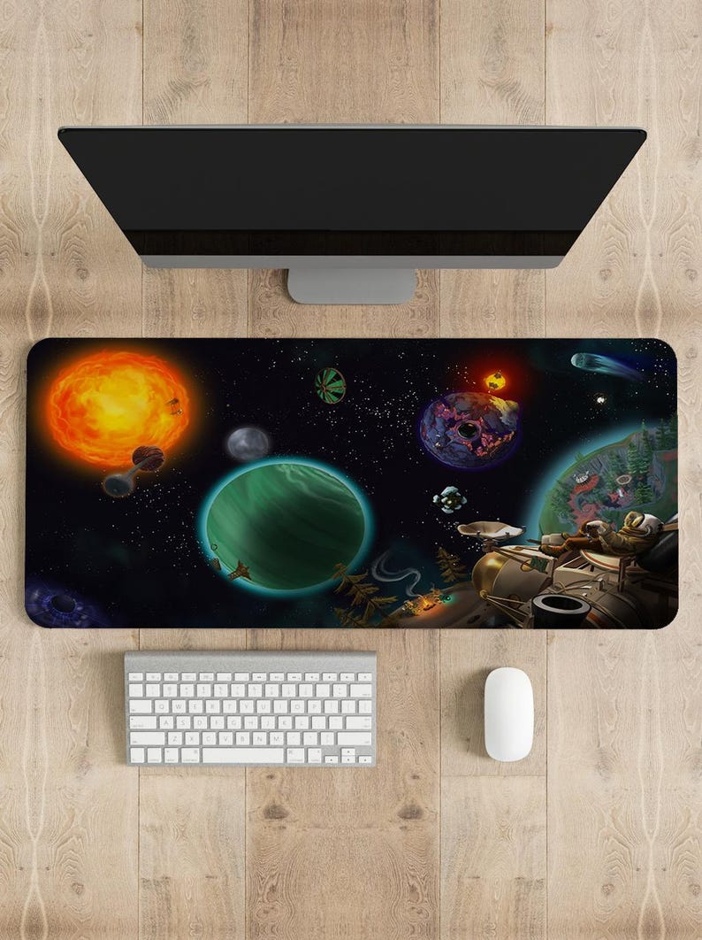 Outer Wilds Mouse Pad Gaming D - đánh giá và giá Desk Setup Rug
