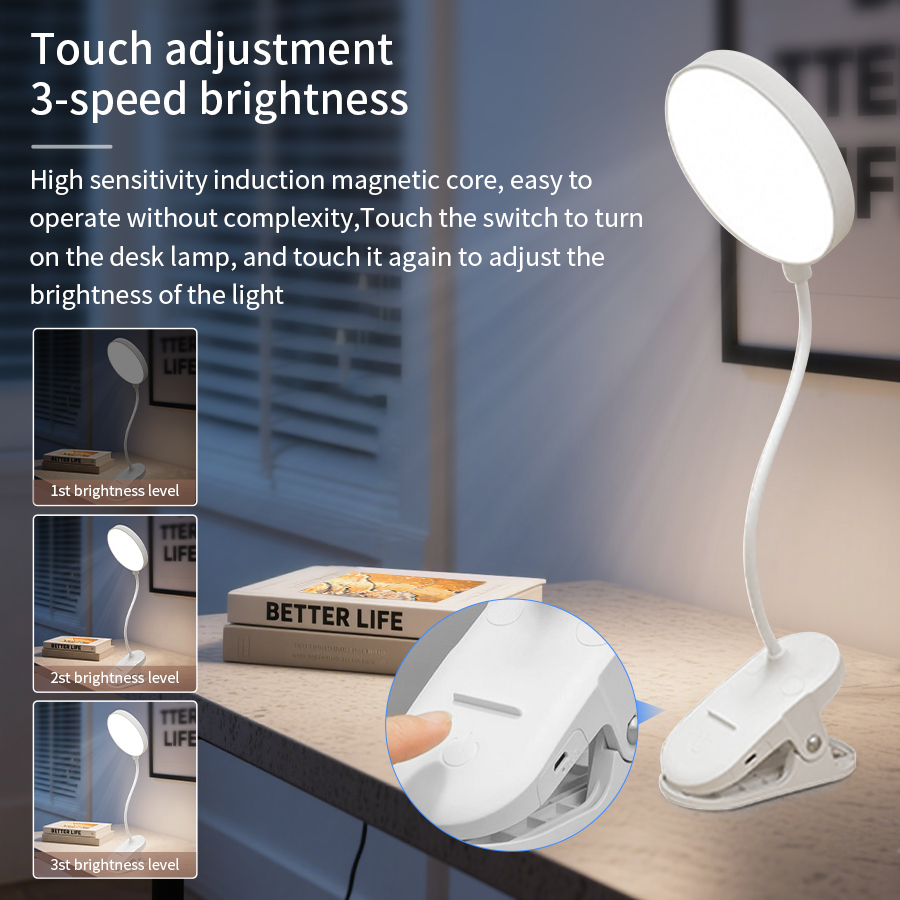 LED Clip Desk Lamp 360° Flexib - đánh giá và giá Led Desk Light Usb