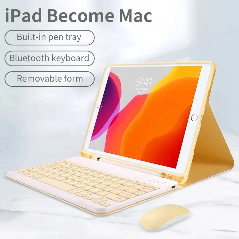 Colorful Candy Bluetooth Keybo - đánh giá và giá Desk Setup Ipad