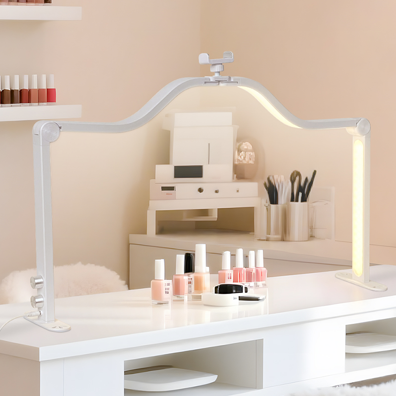 48W Half Moon Nail Lamp Double - đánh giá và giá Desk Setup Lamp