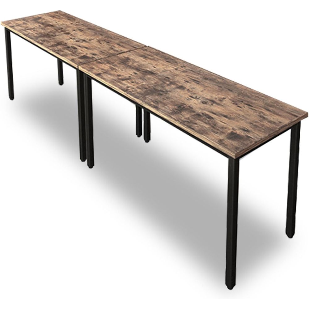 Rustic Brown 4-8 Person Meetin - đánh giá và giá Desk Setup For Studying