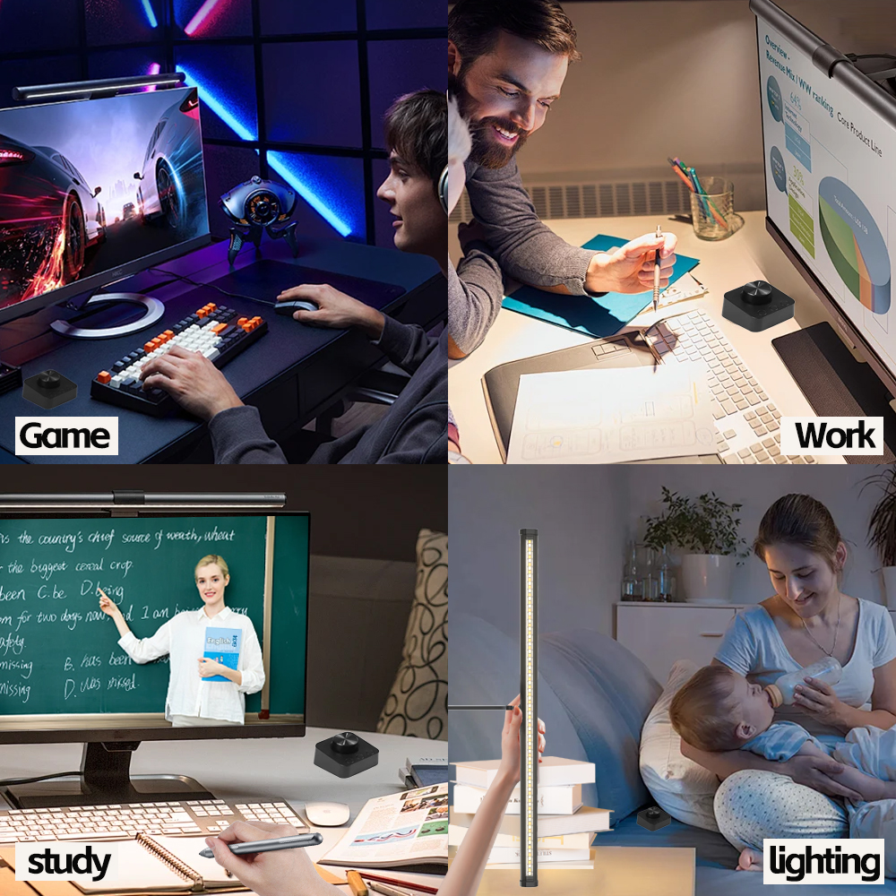 LED Eye-Care Desk Lamp Led Mon - đánh giá và giá Desk Setup Lamp