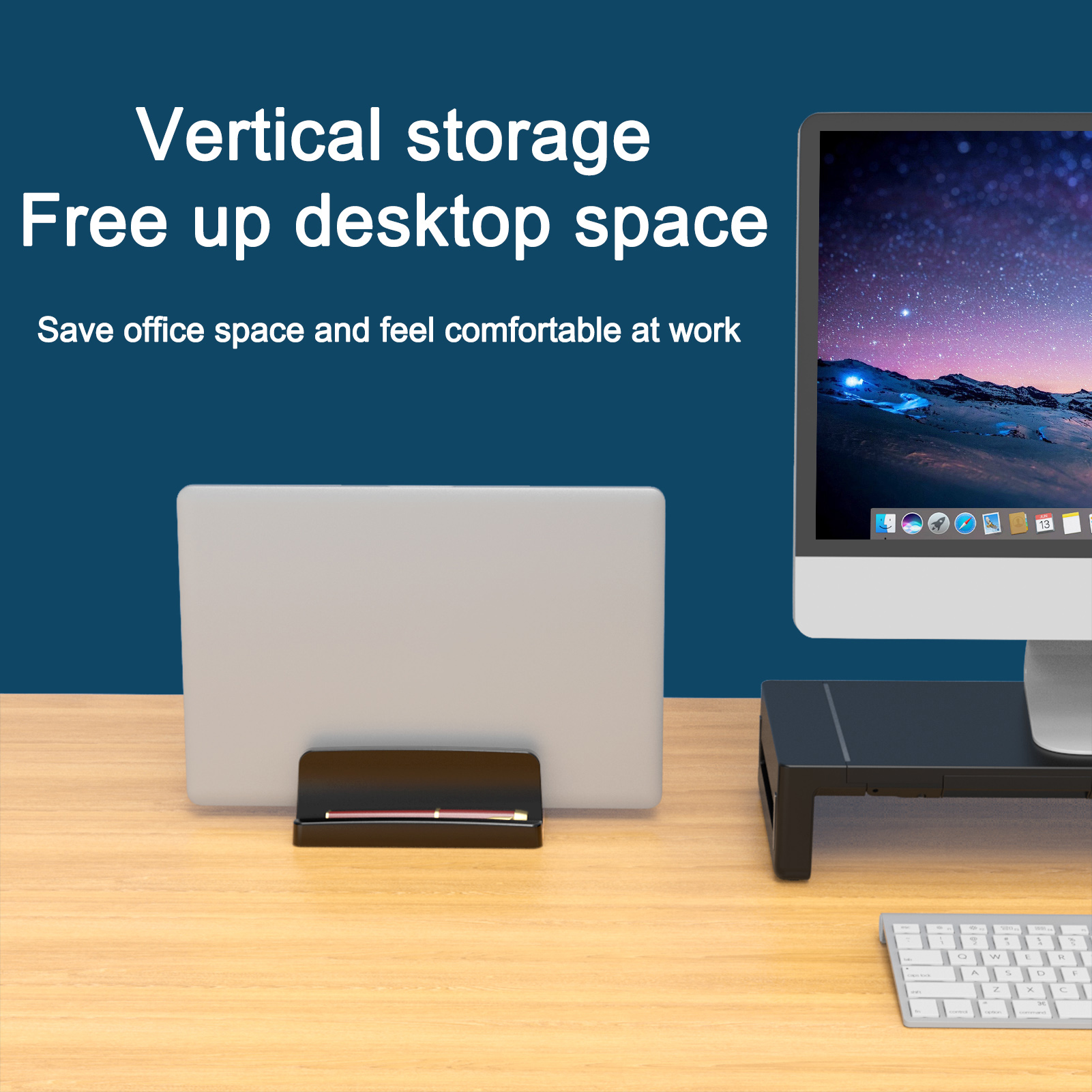 Vertical Laptop Stand for Desk - đánh giá và giá Desk Setup Mac